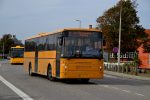 28.092017: BAT Scania/Vest Contrast bus nr. 739 på Munch Petersens Vej ved Raadhusstræde lidt uden for normal rute på grund af vejarbejde i Snellemark.