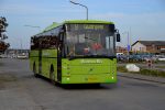 28.09.2017: Volvo B7R/Vest Contrast bussen “Trundan” fra Gudhjem Bus på Bådehavnsvej i Rønne på vej i drift på linje 9.