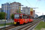 21.08.2017: Tatra T6A5 bogievogntog med nr. 7931 og 7932 på vejen Saratovská ved stoppestedet OD Saratov.