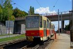 21.08.2017: Tatra T6A5 bogievogntog med nr. 7941 og 7942 ved endestationen i Karlova Ves.
