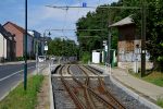 21.07.2016: Stoppestedet Marktplatz er krydsningsstation på den enkeltsporede strækning i Rüdersdorf.