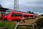 18.07.2016: Talent 2 vognsæt med nr. 442 344 på linje S1 på Warnemünde Bahnhof.