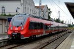 18.07.2016: Talent 2 vognsæt med nr. 442 857 på linje S3 på endestationen i Güstrow.
