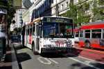 28.04.2017: Electric Transit 14TrSF trolleybus nr. 5616 på Market Street ved Powell Station.