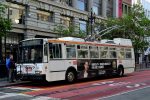 27.04.2017: Electric Transit 14TrSF trolleybus nr. 5508 på Market Street ved Powell Station.