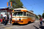 29.04.2017: PCC-vogn nr. 1075 på endestationen på 17th Street i Castro kvarteret.