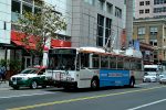 04.05.2016: Electric Transit 14TrSF trolleybus nr. 5414 på Mission Street ved 3rd Street.