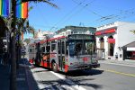 01.05.2017: Electric Transit 14TrSF trolleybus nr. 5570 på Castro Street ved 18th Street (ved Rainbow Crosswalk).