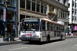 03.05.2017: Electric Transit 14TrSF trolleybus nr. 5465 på Sutter Street mellem Kearny Street og Grant Avenue.