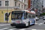 04.05.2017: Electric Transit 14TrSF trolleybus nr. 5458 på Mason Street lige før Market Street.