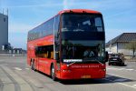 15.06.2017: Svaneke-Nexø Bustrafiks DAF/Bova Synergy bus med navnet “Malou” på Vesthavnsvej i Rønne.