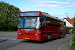 16.06.2017: Scania Omniline bussen “Rasmus” fra Østbornholms Lokaltrafik på vej op ad Pilegade.