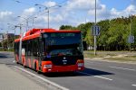 21.08.2017: Škoda 31Tr SOR ledtrolleybus nr. 6834 på Kazanská ved stoppestedet Dudvážska.