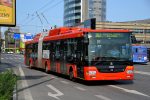 22.08.2017: Škoda 31Tr SOR ledtrolleybus nr. 6818 på Mlynské nivy ved Bratislavas centrale busstation.