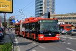 22.08.2017: Škoda 31Tr SOR ledtrolleybus nr. 6835 på Mlynské nivy ved Bratislavas centrale busstation.