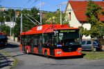 20.08.2017: Škoda 30Tr SOR trolleybus nr. 6032 på endestationen på Valašská.