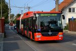 22.08.2017: Škoda 31Tr SOR ledtrolleybus nr. 6815 på Bulharská ved stoppestedet Spoločenská.