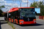 21.08.2017: Škoda 31Tr SOR ledtrolleybus nr. 6840 på Mierová på broen over Gagarinova.