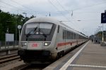 18.08.2017: IC-tog, Urlaubsexpress fra Köln, ankommer til Bahnhof Ostseebad Binz.