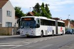 14.06.2018: Volvo B12MA-55 bus nr. 37 fra John's Turistfart på Haslevej lige før Nordre Ringvej i Rønne.