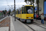 26.10.2018: Tatra KT4Dt vogntog med nr. 152 bagest på endestationen Gumieńce.