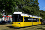 22.07.2016: Adtranz GT6-96 enretningsvogn nr. 1070 på Ostseestraße ved Prenzlauer Allee.