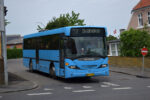 15.06.2019: Scania Omniline bus fra Svaneke Nexø Bustrafik på hjørnet af Møllevangen og Vestergade i Allinge.