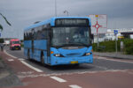 16.06.2019: Scania OmniLine bus fra Østbornholms Lokaltrafik på Finlandsvej umiddelbart før Færgeterminalen på Rønne Havn.