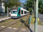 21.08.2019: Siemens Combino nr. 403 ved stoppestedet Waldstraße/Horstweg.