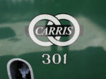 09.05.2012: Logo og vognnummer på siden af AEC Regent Mark III bussen fra 1957.