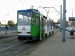 24.08.2019: Tatra KT4Dt ledvogn nr. 135 ved stoppestedet Szczecin Główny (Szczecins Hovedbanegård).