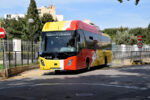 27.09.2021: Scania/Castrosua Magnus.E CNG bus nr. 13103 på Carrer del Marquès de la Fontsanta ved opkørslen fra Palmas busstation.
