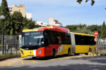 27.09.2021: Scania/Castrosua Magnus.E CNG ledbus nr. 13209 på Carrer del Marquès de la Fontsanta ved opkørslen fra Palmas busstation.