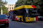27.09.2021: Scania/Castrosua Magnus.E CNG bus nr. 13003 på Carrer Francesc Sancho ved Plaça del Cardenal Reig i Palma.