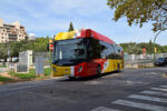 27.09.2021: Scania/Castrosua Magnus.E CNG bus nr. 13009 på Carrer del Marquès de la Fontsanta ved opkørslen fra Palmas busstation.