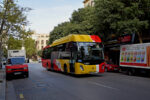 27.09.2021: Scania/Castrosua Magnus.E CNG bus nr. 2057 på Carrer Francesc Sancho ved Plaça del Cardenal Reig i Palma.