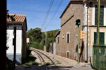 28.09.2021: Et kig ud mod stoppestedet L'Horta, hvor sporvejen krydser Carrer Rvd. Miquel Rosselló, og hvor sporvognen forlader Sóller og kører ind Port de Sóller.