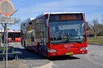 31.03.2022: Mercedes-Benz Citaro bussen “Pajan” fra Gudhjem Bus på busterminalen i Aakirkeby.