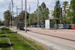 06.05.2022: Stoppestedet La Mina på Rambla de la Mina.