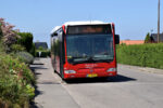 18.06.2022: Mercedes Citaro bussen “Pajan” fra Gudhjem Bus på Møllevangen i Allinge.