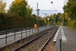 19.10.2021: Endestationen ved Zingster Straße i Hohenschönhausen har to perroner for ankommende vogne.