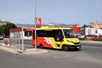 03.10.2022: IVECO/Indcar CNG minibus nr. 2007 på busterminalen i Inca (Inca Llevant).
