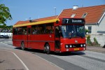 13.06.2015: DAB12 bussen “Fru Ipsen” fra Østbornholms Lokaltrafik ved stoppestedet ved Tejn Havn.