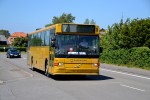 14.06.2015: BAT Volvo B10M bus nr. 727 på Tejnvej i Allinge indsat på ruten mellem Allinge Kirkeplads og Gudhjem.