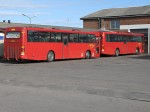 29.09.2009: De tidligere Iversen busser nr. 7602 og 7603 på Remisevej i Rønne på deres sidste dag på Bornholm, hvor de ellers havde været siden 1999.