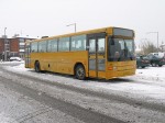 10.02.2010: BAT bus nr. 721 på Remisevej i Rønne. Nok var den brugt allerede ved leveringen i eftersommeren 2009, men den hårde trafik i januar og februars snemasser gjorde ikke ligefrem slitagen mindre.