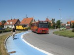 13.07.2009: DAB12 bussen “Jane” fra Østbornholms Lokaltrafik på vej gennem Almindings Runddel i Rønne.