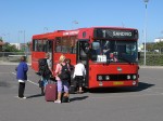 01.09.2009: DAB12 bus fra Allinge Turistfart som ekspresbus, som kører direkte mellem Rønne og Hasle og ikke via Sorthat/Muleby.
