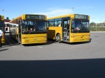 18.09.2009: BAT busserne nr. 711 og 714 ved afgangen fra Rønne Havn på hverdage kl. 14.05.