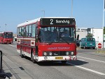 03.07.2009: Leyland/DAB serie 7 bus nr.1 fra Allinge Turistfart på den første dag efter Iversens konkurs. Vesthavnsvej i Rønne.